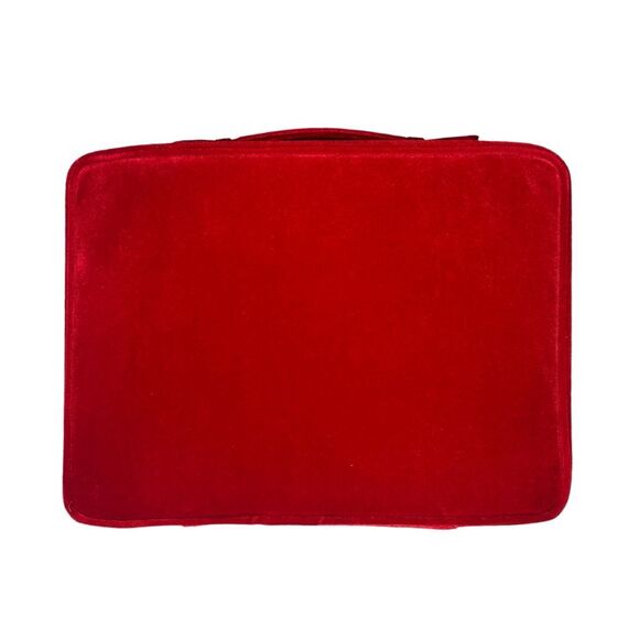 Estée Lauder 2023 Holiday Edition Red Velvet Make Up Train Cosmetics Case - Picture 3 of 3